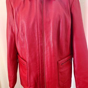 ALFINI  100% Leather Jkt.  FREE GIFT!!  Gentle Use